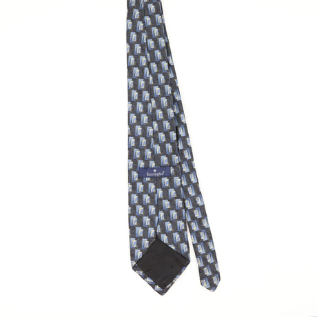 Back of Vintage Geometric Patterned Tie