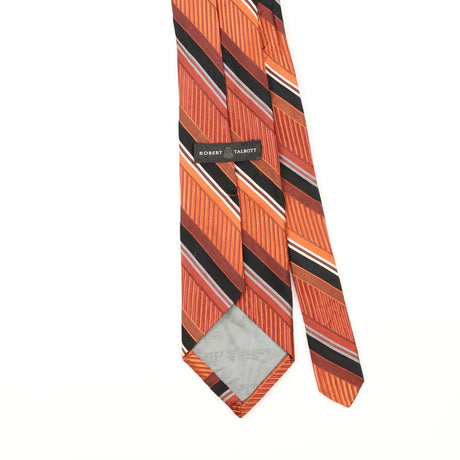 Back Detail of Vintage 1990's Robert Talbott Striped Patterned Tie
