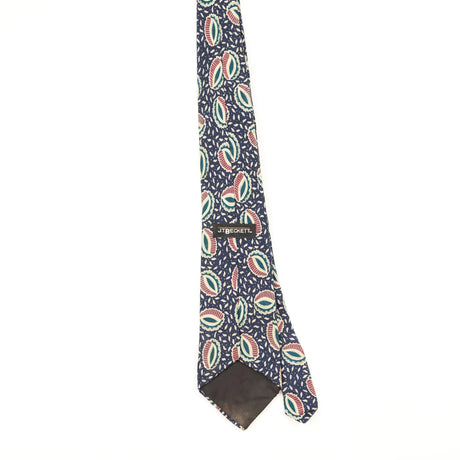 Back of Vintage 1990's J.T. Beckett Geometric Patterned Tie