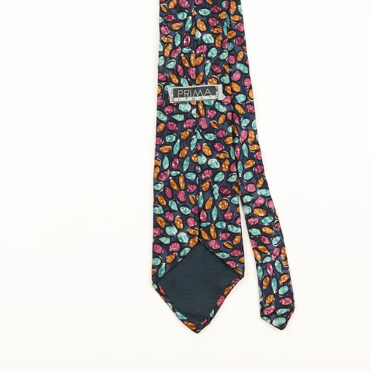 Back Detail of Vintage 1990's Geometric Patterned Tie