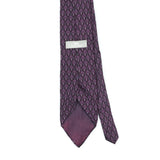 Back Back Detail of Vintage 1990's Stafford Foulard Geometric Patterned Tie