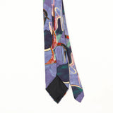 Back Back Detail of Vintage 1990's Abstract Patterned Tie