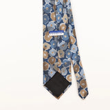 Back Detail of Vintage 1990's Oscar De La Renta Geometric Patterned Tie