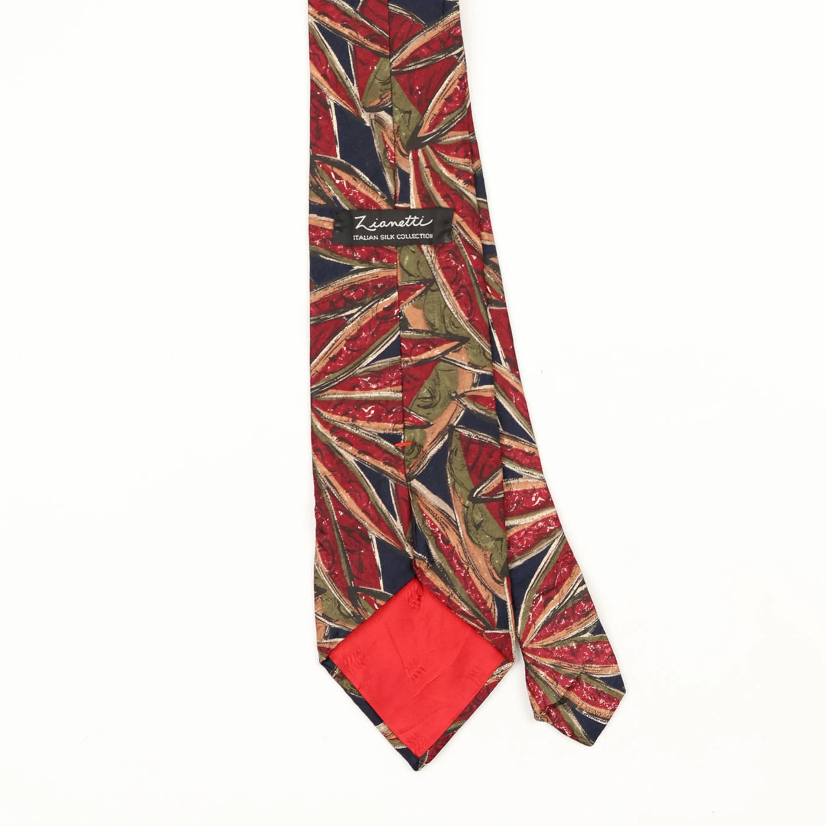 Back Back Detail of Vintage 1990's Abstract Patterned Tie