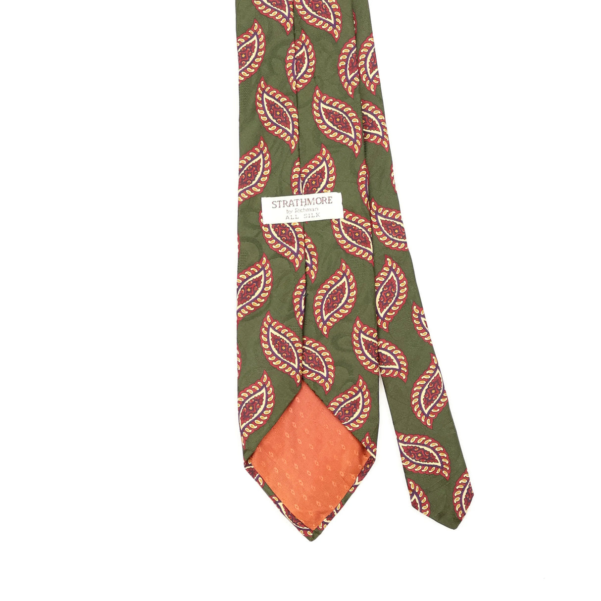 Back Back Detail of Vintage 1990's Geometric Patterned Tie