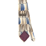 Back Back Detail of Vintage 1990's Zylos Geometric Patterned Tie