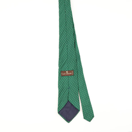 Back of Vintage 1990's Guy Laroche Polka Dot Patterned Tie