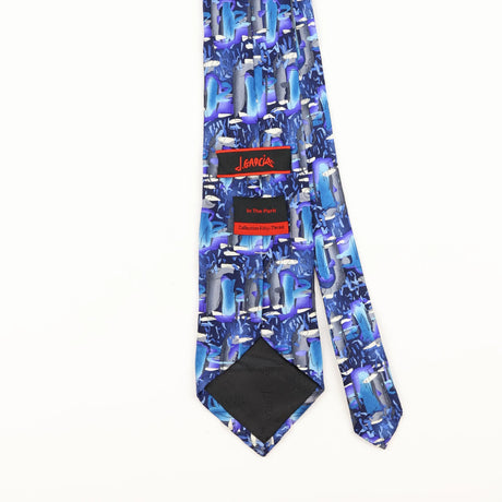Back Detail of Vintage Jerry Garcia Abstract Patterned Tie