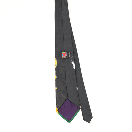 Back of Vintage 1990's Mickey Unlimited Cartoon Patterned Tie