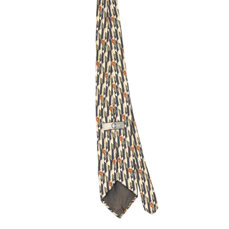 Back Back of Vintage 1990's Geometric Patterned Tie