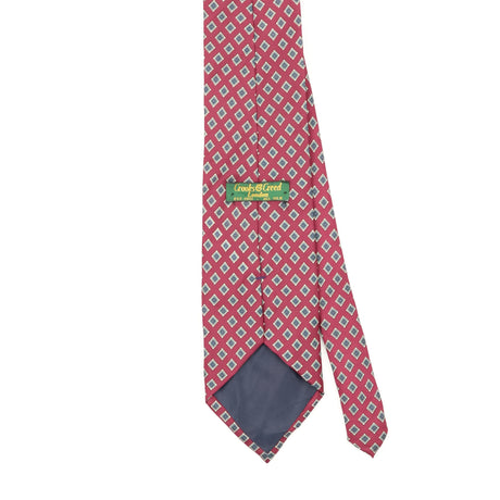Back Back Detail of Vintage 1990's Geometric Patterned Tie
