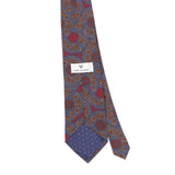 Back Back Detail of Vintage 1990's Mario Valentino Floral Patterned Tie