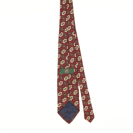 Back of Vintage 1990's Club Room Geometric Patterned Tie