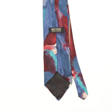 Back Back Detail of Vintage Abstract Patterned Tie