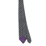 Back Back of Vintage Ralph Lauren Purple Label Striped Patterned Tie