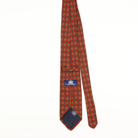 Back of Vintage J. Press Geometric Patterned Tie