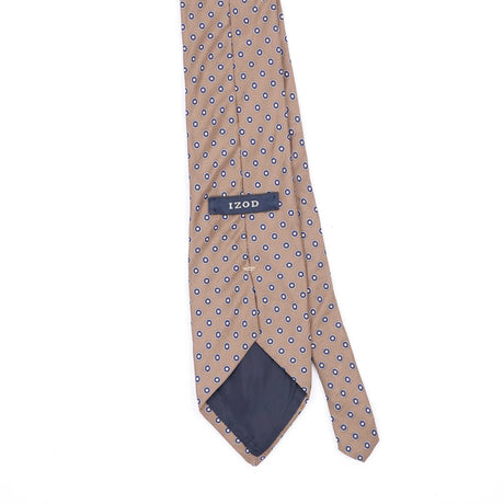 Back Back Detail of Vintage Izod Foulard Polka Dot Patterned Tie