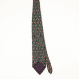Back Back of Vintage 1990's Christian Dior Circles Geometric Patterned Tie