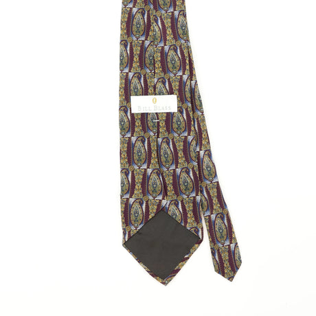 Back Back Detail of Vintage 1990's Bill Blass Paisley Patterned Tie