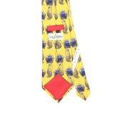 Back Back Detail of Vintage 1990's Valentino Geometric Patterned Tie