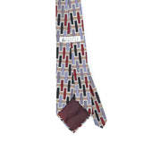 Back Back Detail of Vintage 1990's Geometric Patterned Tie