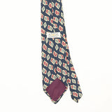 Back Back Detail of Vintage 1990's Geometric Patterned Tie