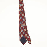 Back Back of Vintage 1990's Geometric Patterned Tie
