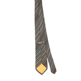 Back Back of Vintage 1980's Christian Dior Striped Patterned Tie