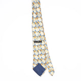 Back Back of Vintage 1990's Ermenegildo Zegna Geometric Patterned Tie