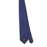 Back of Vintage 1990's Canali Geometric Patterned Tie