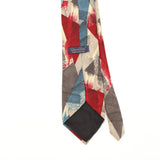 Back Detail of Vintage 1990's Oscar De La Renta Abstract Patterned Tie