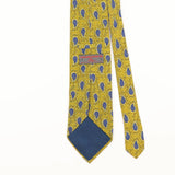 Back Detail of Vintage 1990's Tie Rack Droplet Charleston Geometric Patterned Tie