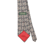 Back Back Detail of Vintage 1990's Paisley Patterned Tie
