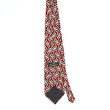 Back Back of Vintage 1990's Bill Blass Geometric Patterned Tie