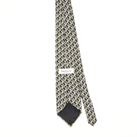 Back of Vintage 1990's Van Heusen Geometric Patterned Tie