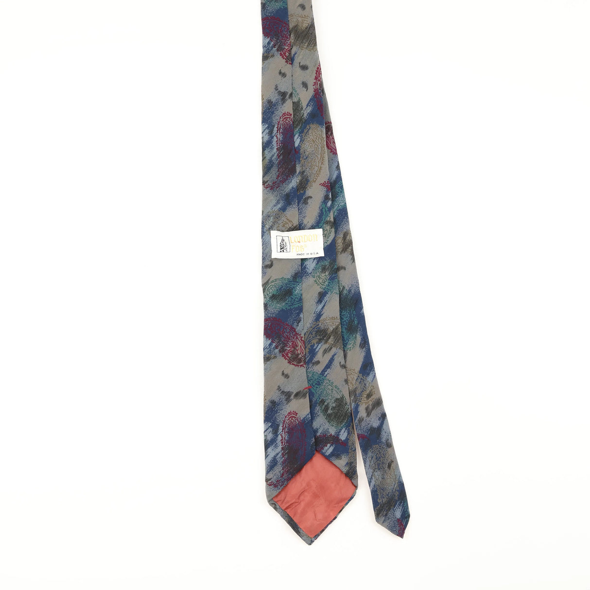 Back of Vintage 1990's Abstract Patterned Tie