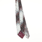 Back Back of Vintage 1980's Oleg Cassini Snakeskin Animal Print Patterned Tie