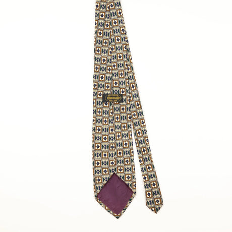 Back of Vintage 1990's Geometric Patterned Tie