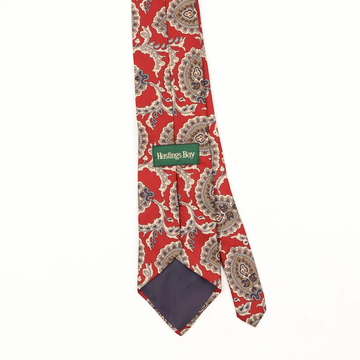 Back Back Detail of Vintage 1990's Paisley Patterned Tie