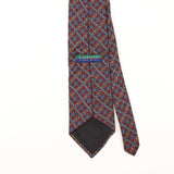 Back Detail of Vintage 1990's Claybrooke Geometric Patterned Tie