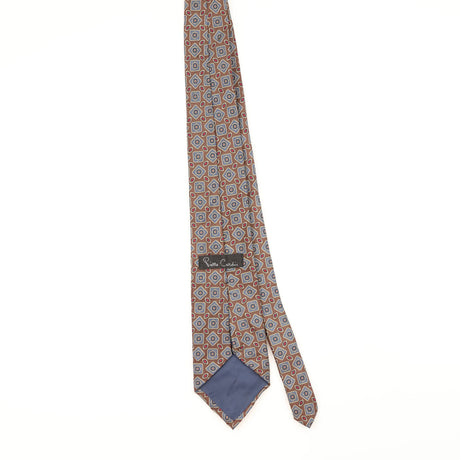Back of Vintage 1980's Pierre Cardin Geometric Patterned Tie