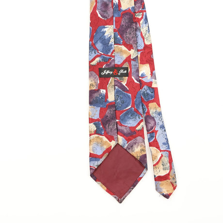 Back Detail of Vintage 1990's Abstract Patterned Tie