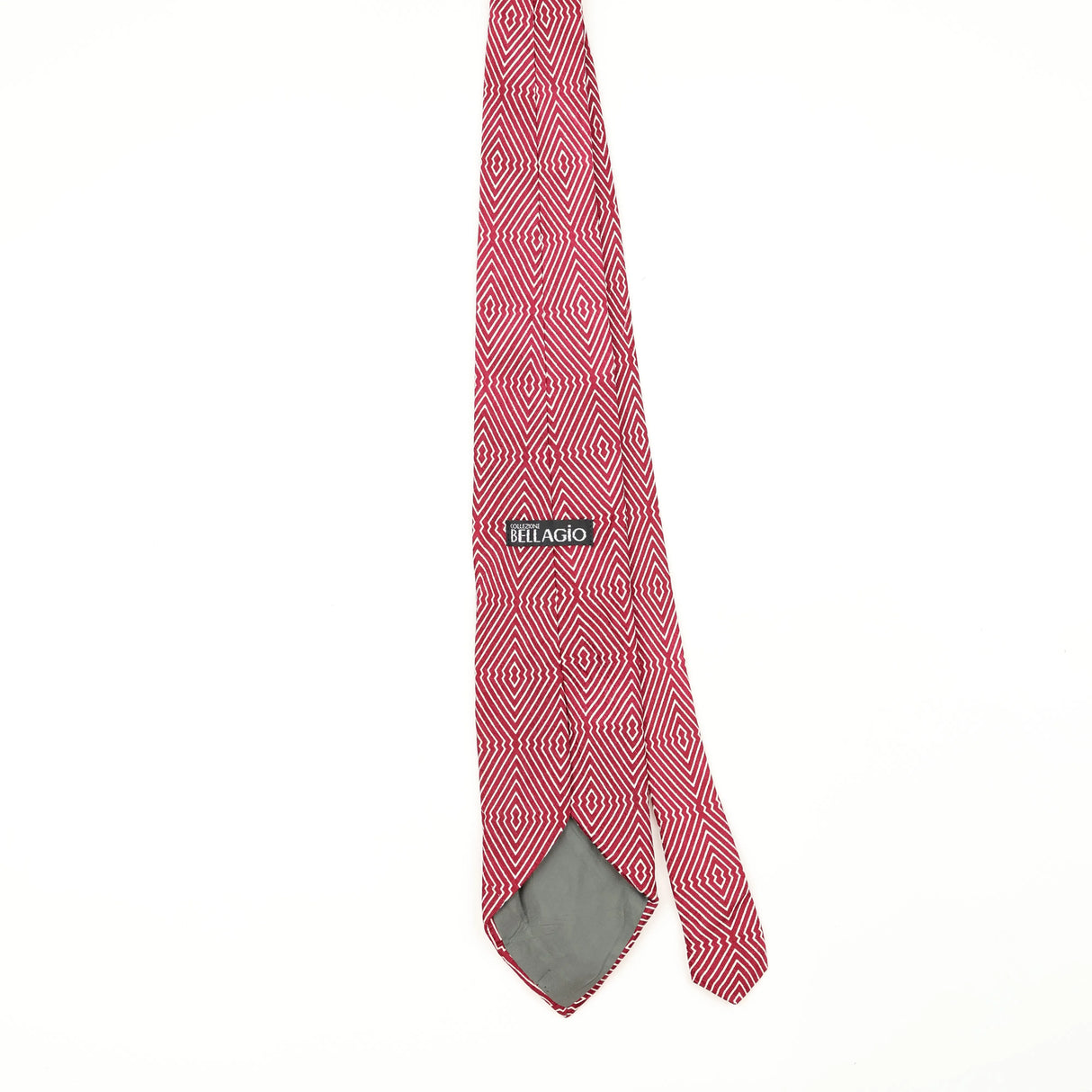 Back Back of Vintage 1980's Geometric Patterned Tie