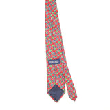 Back of Vintage 1990's Lands' End Geometric Patterned Tie