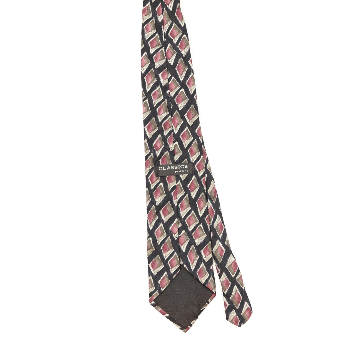 Back of Vintage 1990's Geometric Patterned Tie