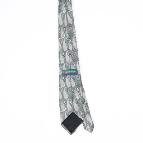 Back Back of Vintage 1980's Paisley Patterned Tie