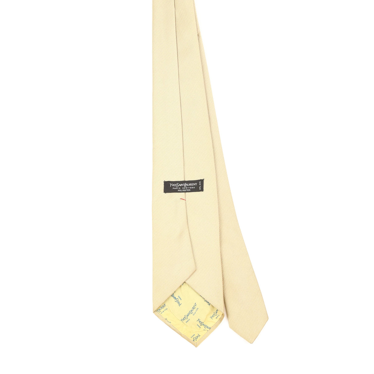 Back of Vintage 1980's Yves Saint Laurent Plain Patterned Tie