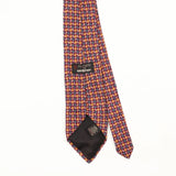 Back Back Detail of Vintage 1990's Ferrell Reed Geometric Patterned Tie