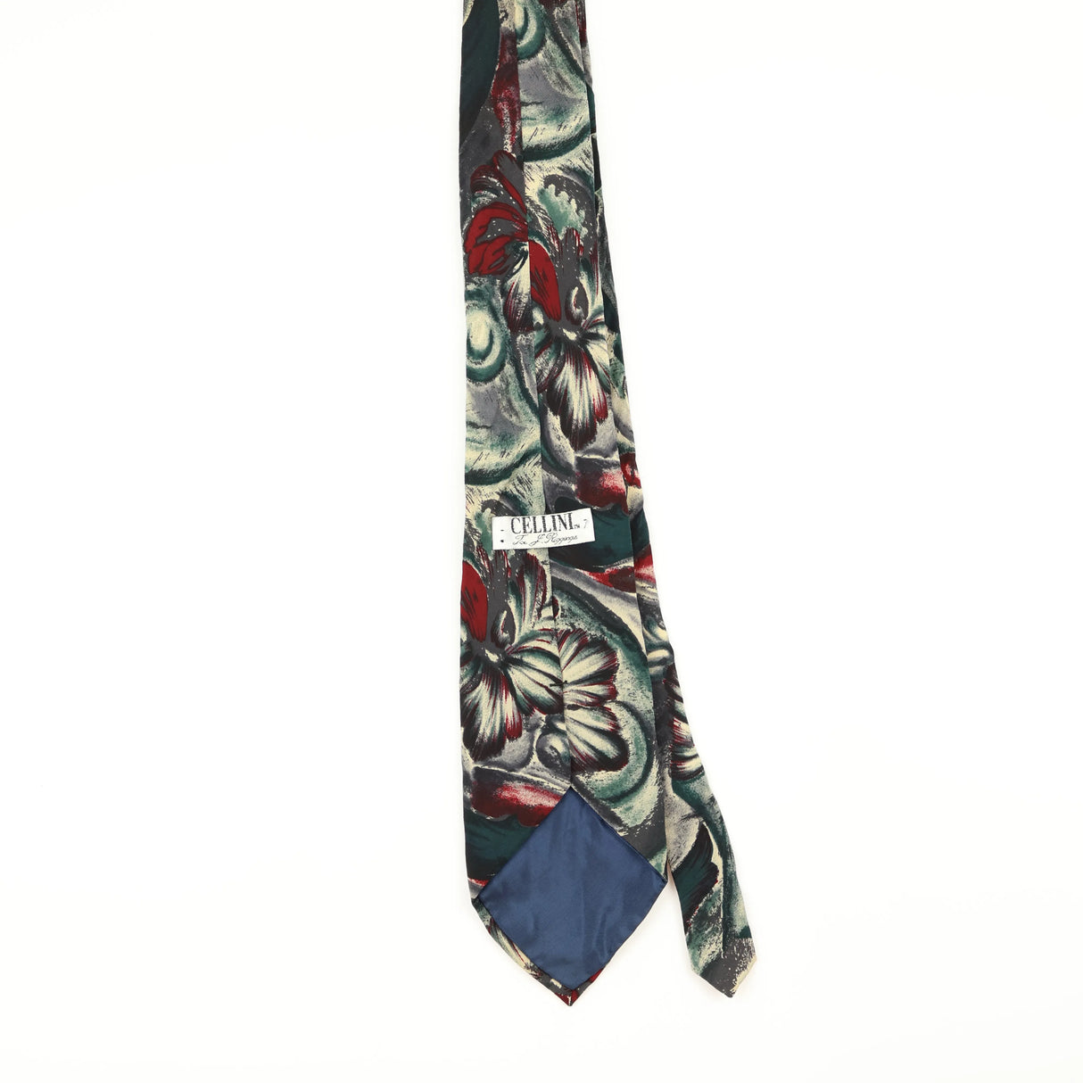 Back of Vintage 1990's Abstract Patterned Tie