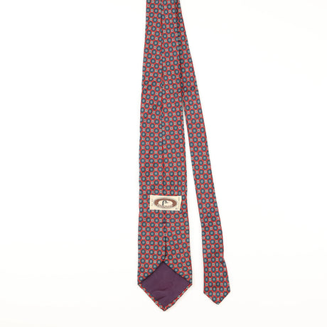 Back of Vintage Bert Pulitzer Geometric Patterned Tie